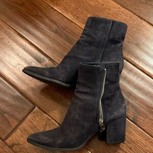 Michael Kors Dark Suede Ankle Boots